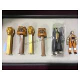 STAR WARS FIGURES & PEZ DISPENSERS.