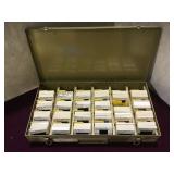 LOT OF TRAIN SLIDES POSSIBLY AMTRACK IN METAL BOX