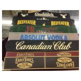 LOT OF RUBBER BAR MATS INCL. ABSOLUT, BEEFEATER,