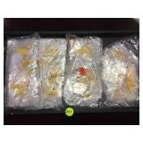 TRAY LOT OF 400 INDIVIDUALLY PACKAGED EMERALDS