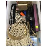 TRAY LOT OF COSTUME JEWELRY, WATCHES AND MORE