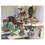 LOT OF SW ITEMS INCL. KACHINAS (SOME DAMAGED)
