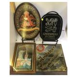 LOT OF 4 BEER AD MIRRORS LOCAL PICKUP