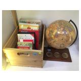 WEATHER STATION WITH GLOBE AND CHINESE LANGUAGE