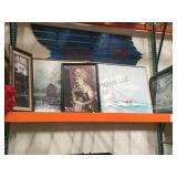 LOT OF FRAMED PRINTS AND PAINTINGS INCL. MARILYN