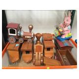 CHILDS WOODEN TRAIN AND MORE LOCAL PICKUP
