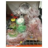 Lot of  re-issue  depression glassware including