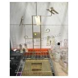 Vintage 1960s metal high heel shoe window display