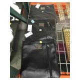 Lot of three new black possibly leather bags from
