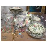 large desert rose pattern Franciscan ware set