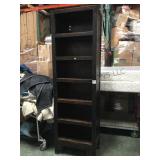 Tall wooden six shelf bookcase local pick up only