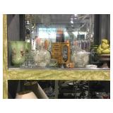 Shelf lot assorted household Decor, jewelry box