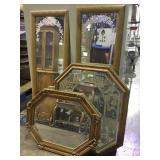 Lot of four framed mirrors local pick up only
