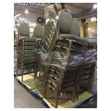 Two pallets of copper colored banquet chairs