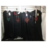 4 GOTHIC CAPES WITH ACCESSORIES