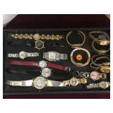 Various ladies watches.