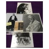 4 autographed lobby cards, Bela Lugosi, Dick Van