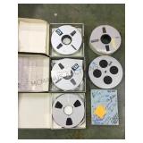 5 movie reels w/ movies & script, shadow project,