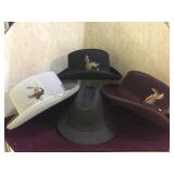 Tote hat & 3 capes design godfather hats, all sz