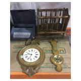 Smith corona  typewriter, wall clock and more