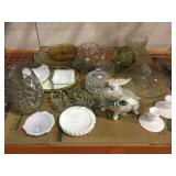 Lot of assorted glassware, bowls, serving dishes,
