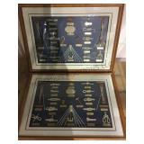 Pair of shadowboxed nautical knot displays local