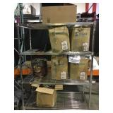 Cart lot of assorted Christmas figurines and more