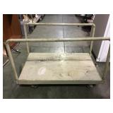 Metal rolling cart with removable side rails