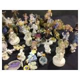 Table top lot assorted angel figurines local