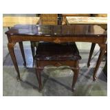 Pair of lacquered wooden tables local pickup
