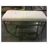 Metal based padded bench local pickup only