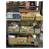 Cart lot of electronic parts and items incl.