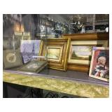 Lot of framed artwork by Bond and more local