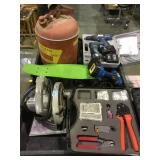 Cart top incl. circular saw, cordless drills,