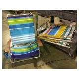 Cart bottom lot of 4 folding pool chairs local