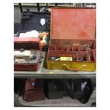 Cart lot toolboxes, cordless spray gun and