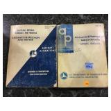 Pair of aircraft school study books from the 70