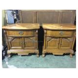 Pair of wooden nightstands local pickup only