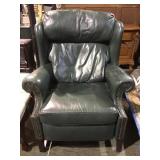 Green recliner with hobnail accents local pickup