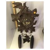 ORNATELY CARVED WOODEN CLOCK