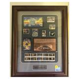 FRAMED SPACE EXPLORATION STAMP DISPLAY