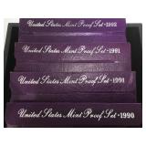 1990, 2-1991 & 1992 U.S. MINT PROOF SETS