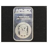 1 TROY OZ. .999 FINE SILVER APMEX SILVER BAR