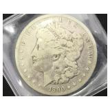 1890-CC MORGAN SILVER DOLLAR
