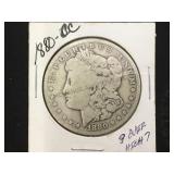 1880-CC  MORGAN SILVER DOLLAR