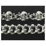 A PAIR OF STAINLESS STEEL KALIFANO BRACELETS