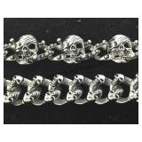 A PAIR OF STAINLESS STEEL KALIFANO BRACELETS