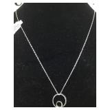 STERLING CHAIN NECKLACE W/ INSCRIPTION ON PENDANT