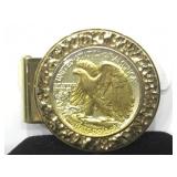 WALKING LIBERTY HALF DOLLAR MONEY CLIP