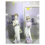 PAIR OF LLADROS, "GARDEN SONG & "GARDEN CLASSIC"